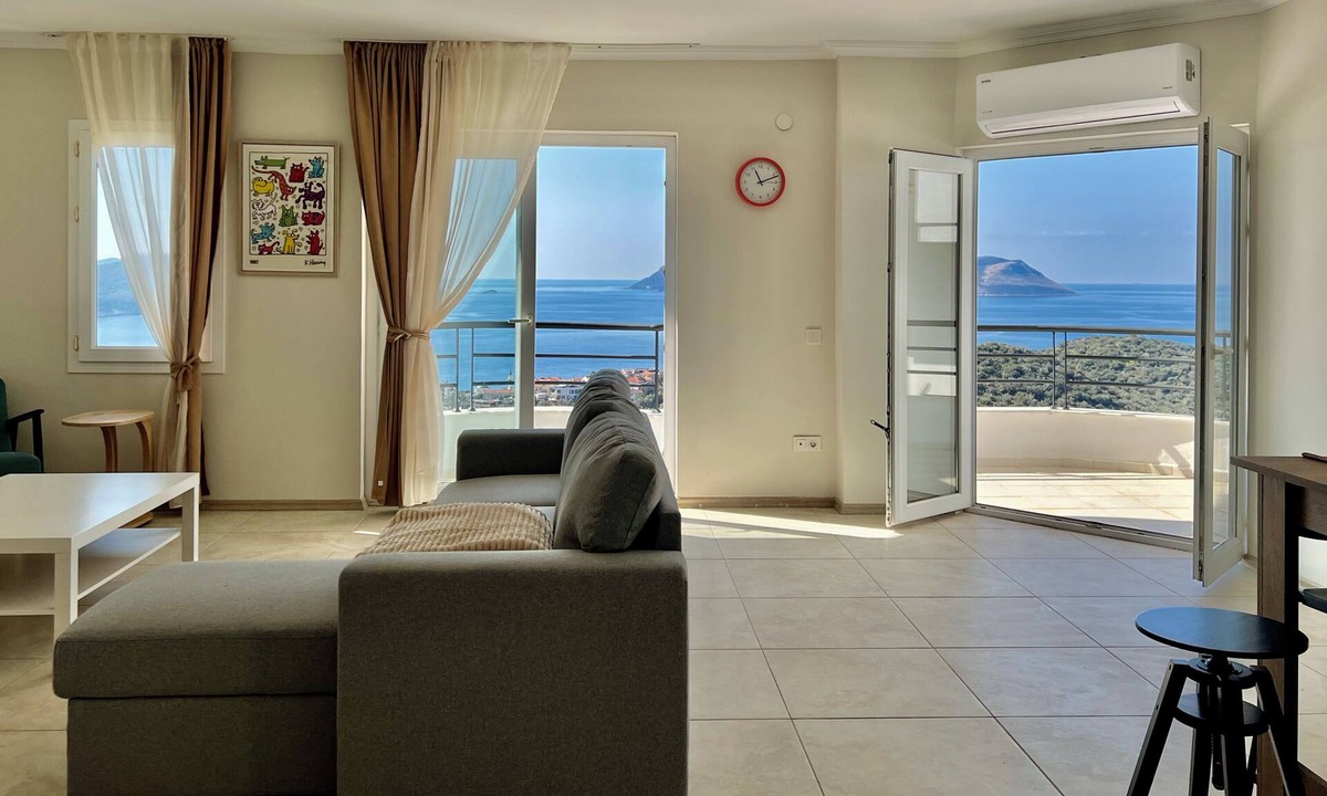 Kas Apartment | Lacivert Apart - Modern House with 180 Degree Unique Kaş View