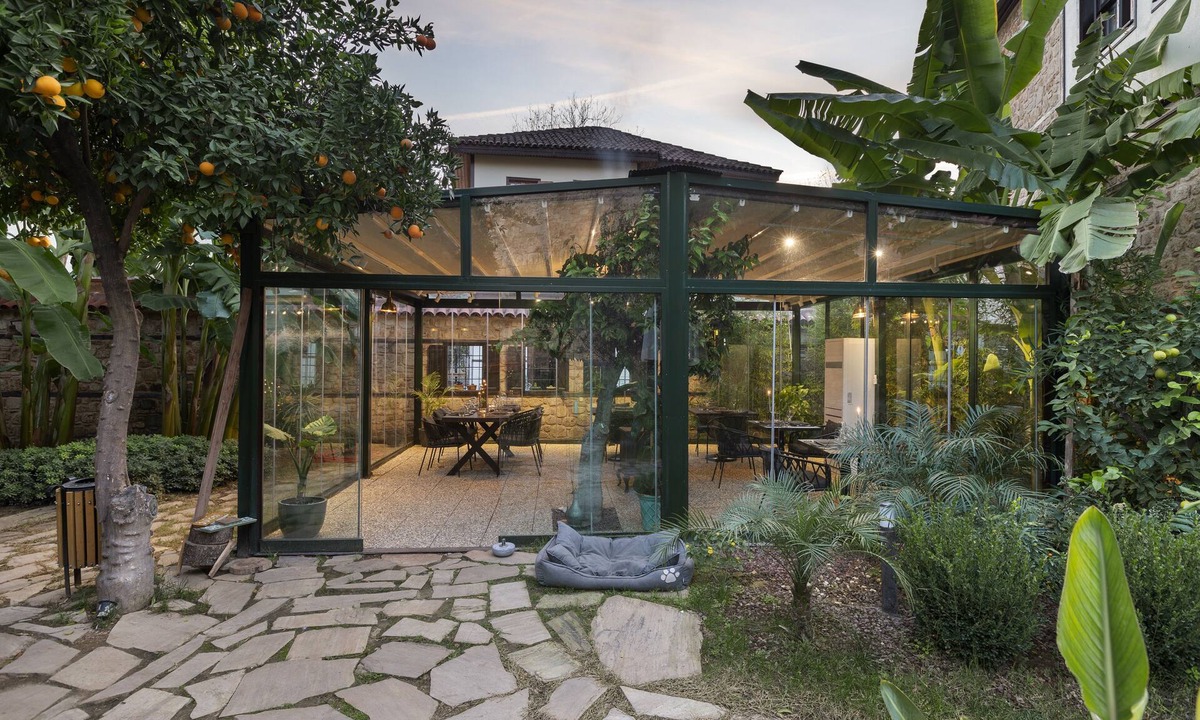 Kaleici Villa | Unique Stone House, Lush Garden surrounded by historical walls