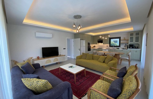 Fethiye Villa | Gorgeous 4-bedroom villa with AC in tranquil Fethiye Villa Ezel Hanım