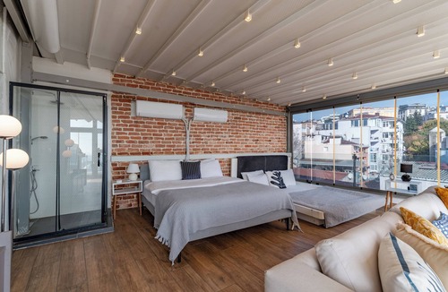 Karakoy Apartment | Lovely 1-Bedroom Terrace Apartment with 360 Istanbul & Bosphorus Views
