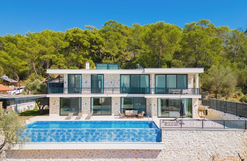 Kas Villa | Luxurious Infinity Pool, Indoor Pool, Sauna, Turkish Bath and Magnificent View