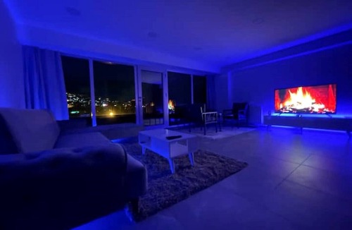 Kagithane Apartment | Luxusloft mit Terrasse und Meerblick
