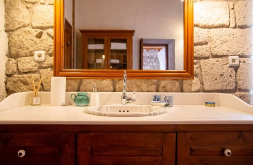 Alacati Villa | Stonehouse with Backyard and Fireplace in Alacati