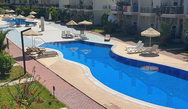 Beautiful 2-bedroom condo with AC in enchanting in Sunset Beach Club,Fethiye