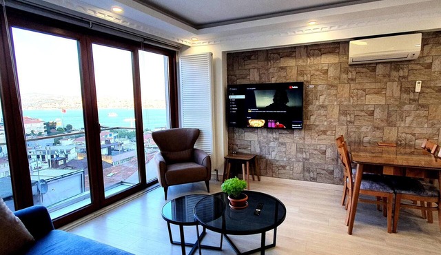 Breathtaking Bosphorus View Apartment in Cihangir