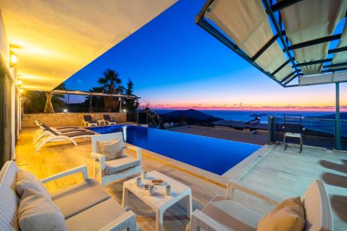 Luxury 4-Bedroom Sea View Villa with Private Pool in Kalkan in Kas