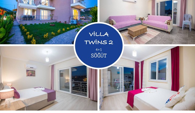 Twins Villa Sogut Village Daily Weekly Rentals in Sögüt