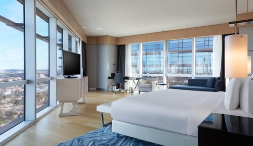 Suite, 1 King Bed, City View, Corner