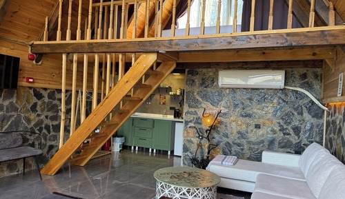 Deluxe Cabin, 1 Queen Bed, Mountain View