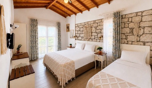 Superior Triple Room, Balcony, Pool View