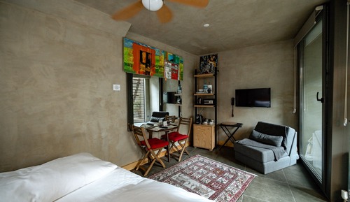 Basic Double or Twin Room, Additional Building (Stair Patio Room)