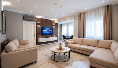 Deluxe Apartment, 1 Bedroom, 2 Bathrooms, Garden View