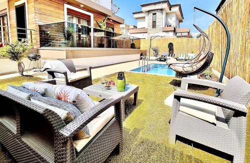 Icmeler Villa | 16 GUEST PRİVATE POOL&GARDEN VİLLA 5 MİN FROM THE BEACH