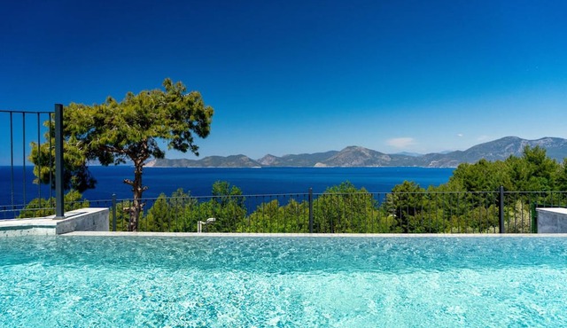 Villa Bianca with Sea View in Mugla