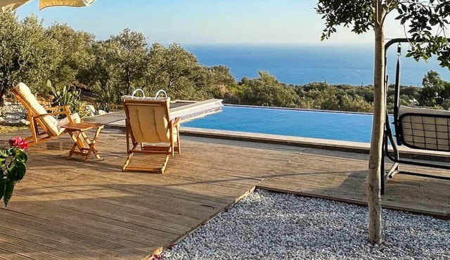 Stunning stone villa with amazing Mediterranean views in Kalkan